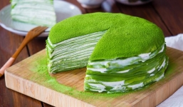 Tự làm bánh crepe Matcha nghìn lớp ngon khó cưỡng